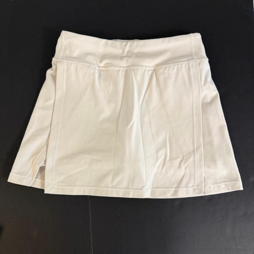 Athleta Girl Goal Getter Skort White Tennis Golf Skirt Size L 12 Activewear